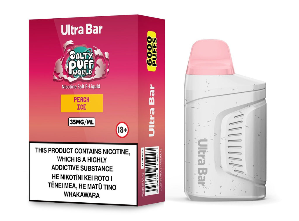Ultra Bar Peach Ice Disposable Vape | Electric Vape NZ